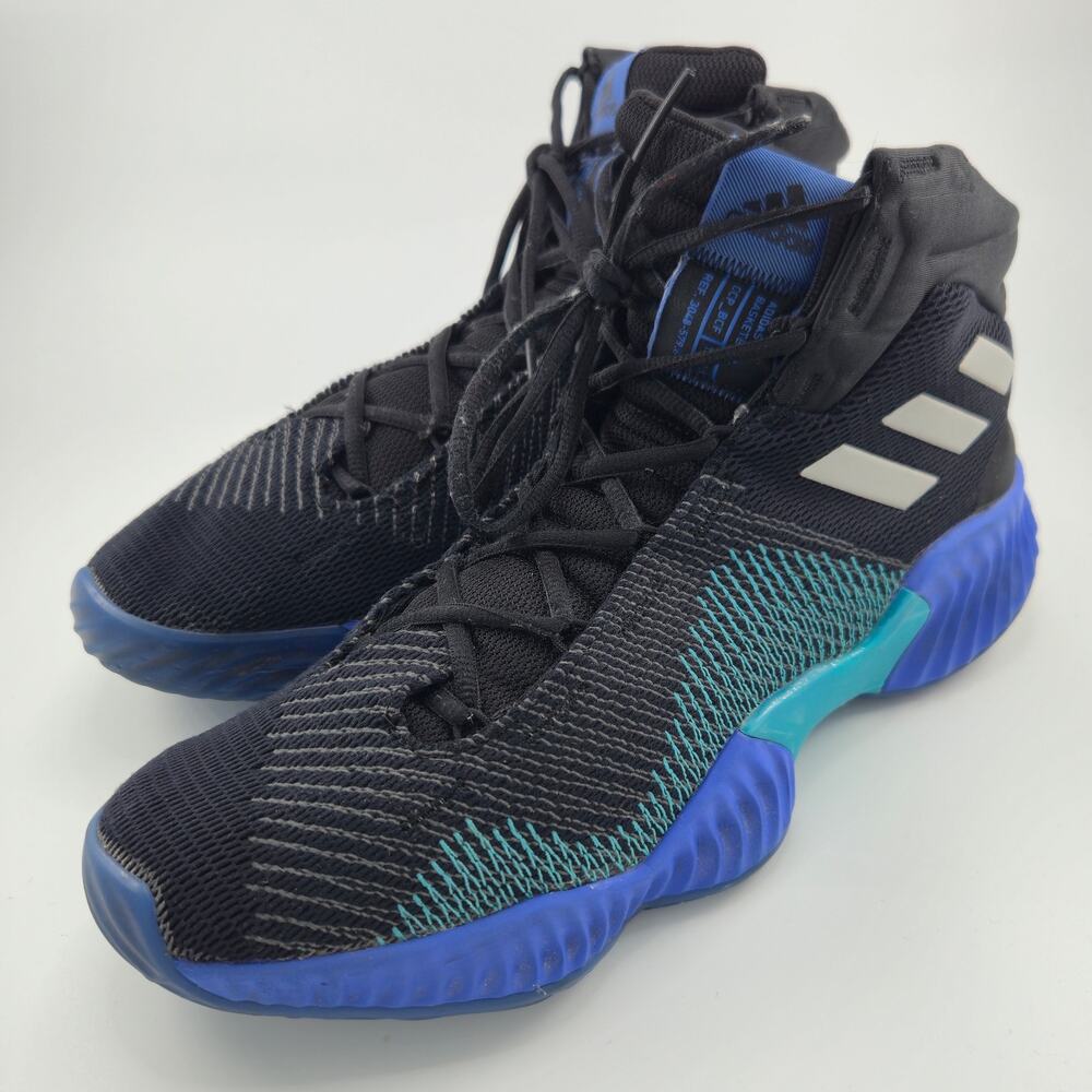 Adidas Pro Bounce 2018 Men's Size 11 AH2657 Black Blue Basketball Sneakers